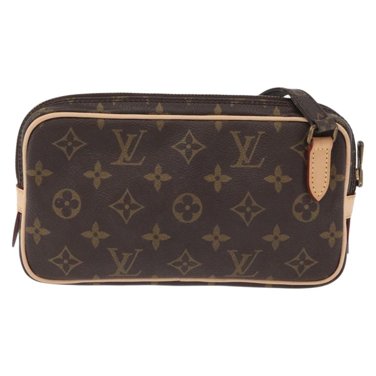Louis Vuitton Pochette Marly Bandouliere Bag Monogram Canvas Brown Canvas Shoulder Bag