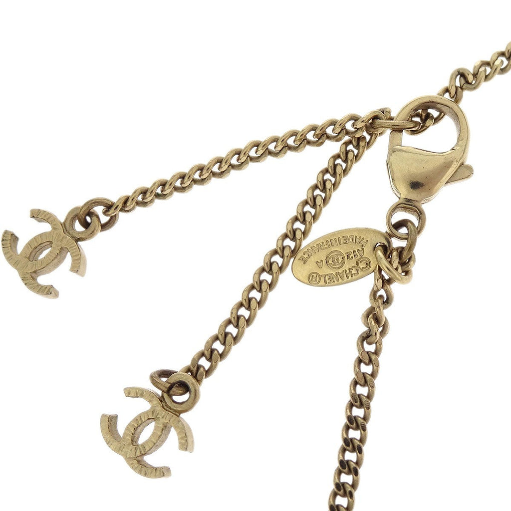 Chanel Cc Necklace Metal Gold Metal Necklace Jewelry