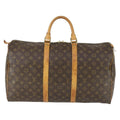 Louis Vuitton Keepall Bag Monogram Canvas Brown Canvas Travel Bag