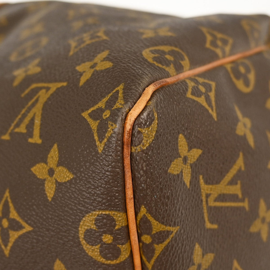 Louis Vuitton Keepall Bag Monogram Canvas Brown Canvas Travel Bag