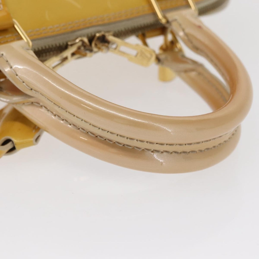 Louis Vuitton Alma Handbag Patent Leather Yellow Patent_Leather Handbag