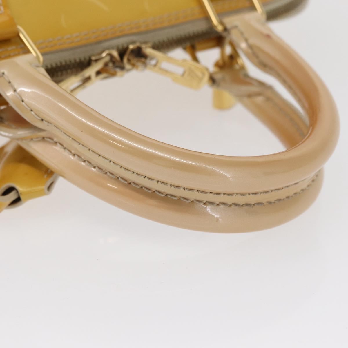 Louis Vuitton Alma Handbag Patent Leather Yellow Patent_Leather Handbag