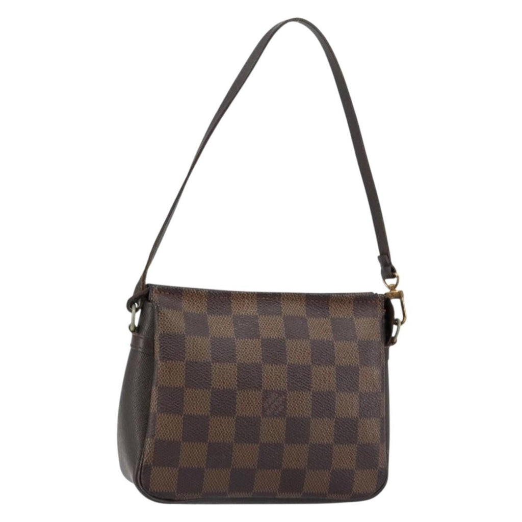 Louis Vuitton Trousse Make Up Bag Damier Canvas Brown Canvas Clutche & Pouche Bag