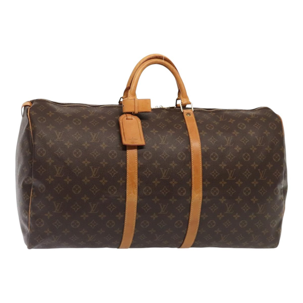 Louis Vuitton Keepall Bag Monogram Canvas Brown Canvas Travel Bag