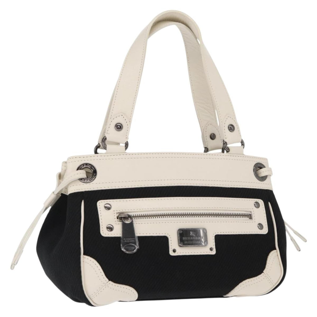 Burberry Vintage Handbag Canvas Black Canvas Handbag