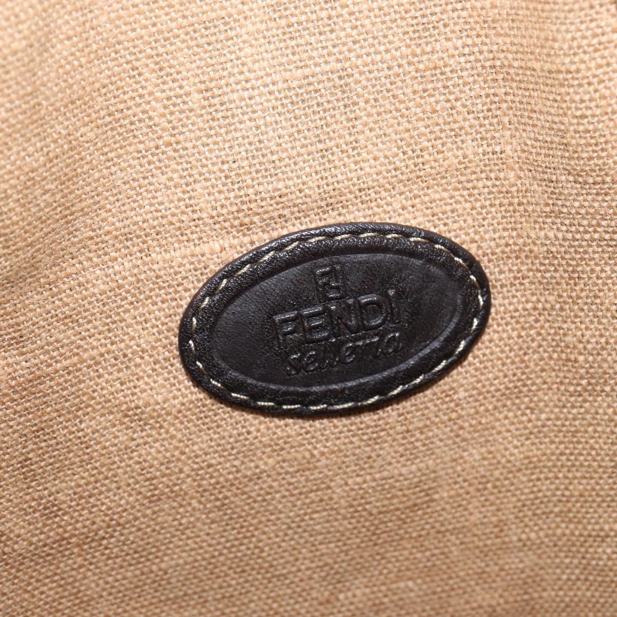 Fendi Open Shopping Tote Zucca Canvas Brown Canvas Tote Bag Bag
