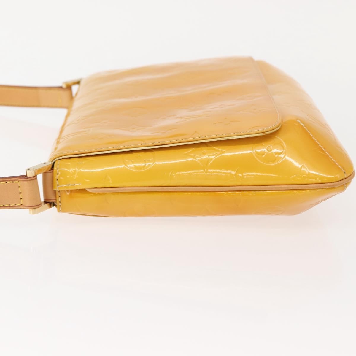 Louis Vuitton Thompson Street Handbag Monogram Vernis Yellow Patent_Leather Shoulder Bag