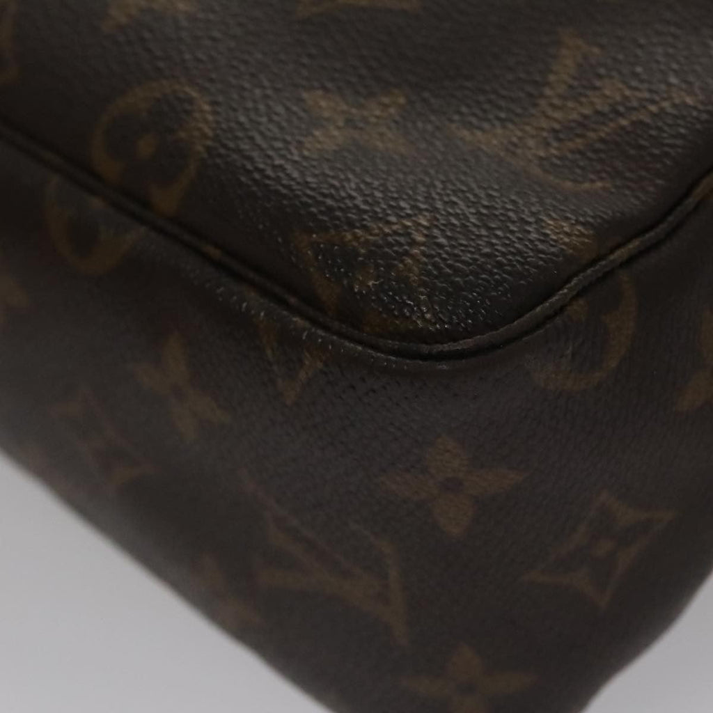 Louis Vuitton Trousse Toiletry Pouch Monogram Canvas Brown Canvas Toiletry Case Accessory