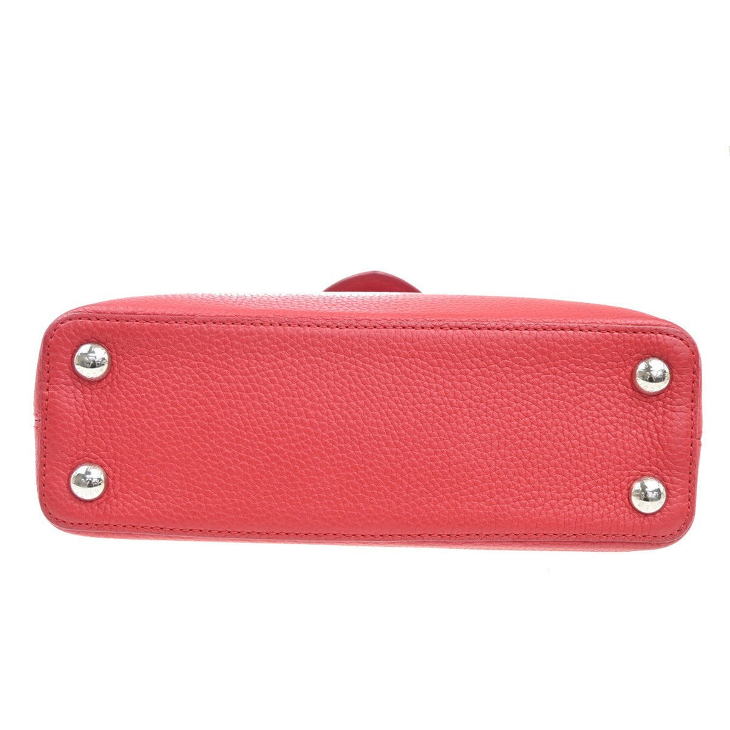 Louis Vuitton Capucines Bag Leather Red Leather Handbag
