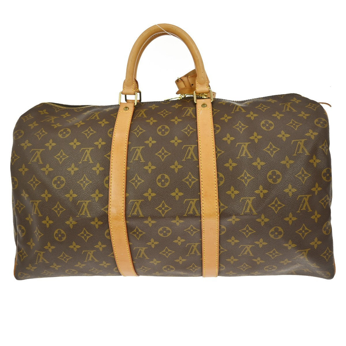 Louis Vuitton Keepall Bag Monogram Canvas Brown Canvas Travel Bag