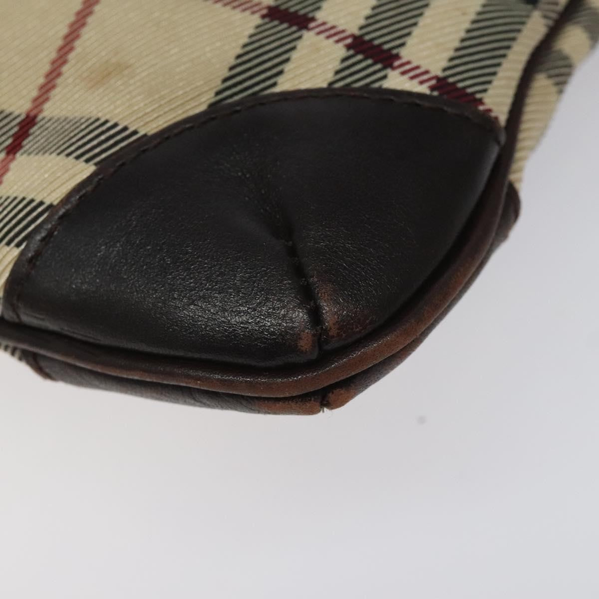 Burberry Nova Check Shoulder Bag Canvas And Leather Beige Canvas Shoulder Bag