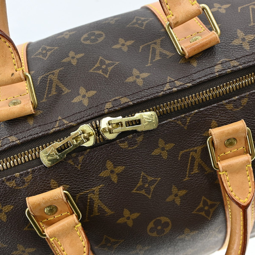 Louis Vuitton Keepall Bandouliere Bag Monogram Canvas Brown Canvas Travel Bag