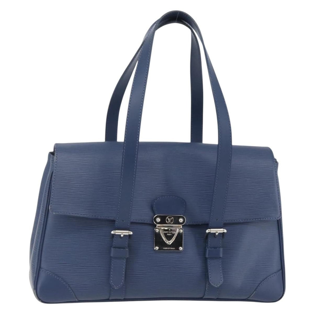 Louis Vuitton Segur Handbag Epi Leather Blue Leather Handbag