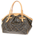 Louis Vuitton Tivoli Handbag Monogram Canvas Brown Canvas Shoulder Bag