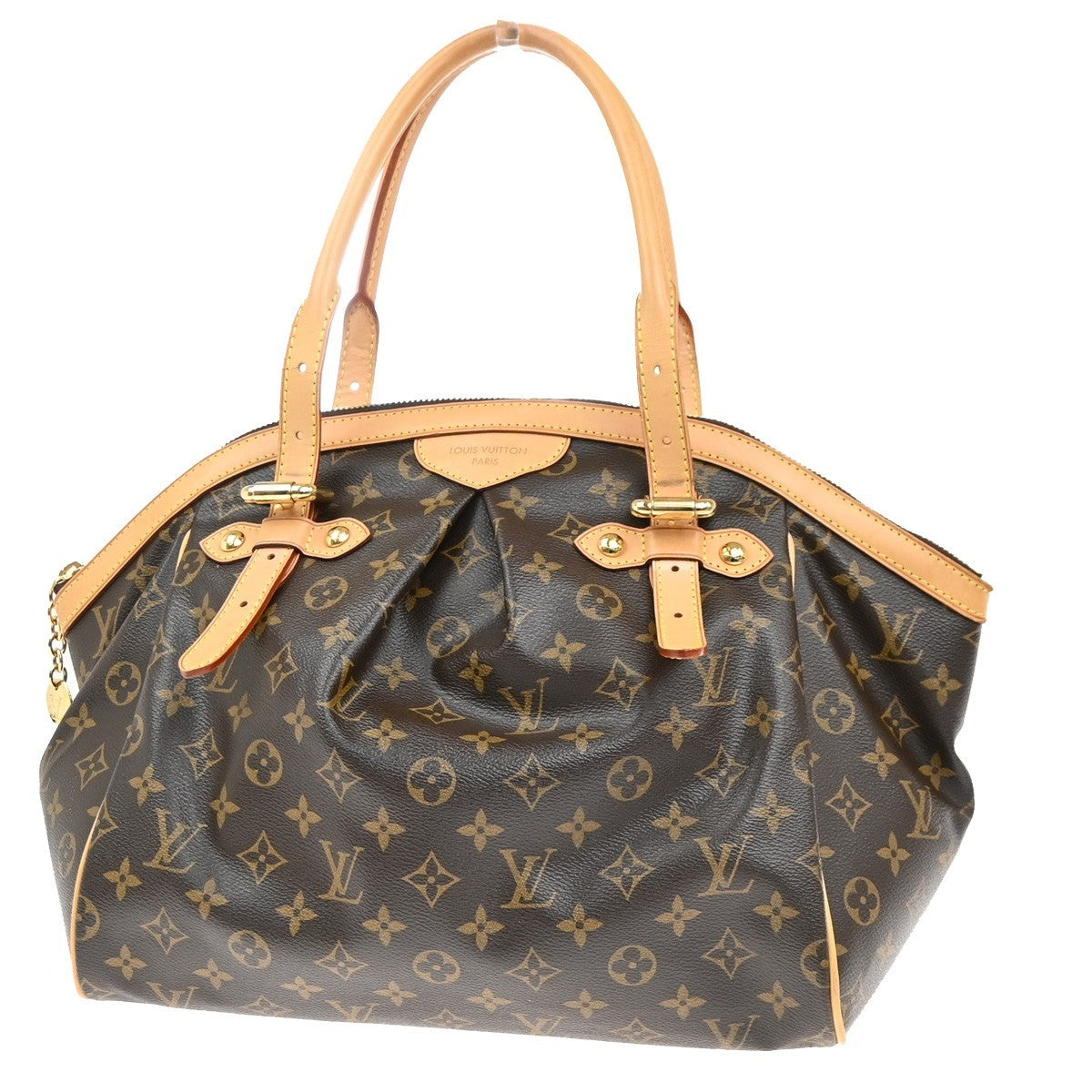 Louis Vuitton Tivoli Handbag Monogram Canvas Brown Canvas Shoulder Bag