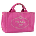 Prada Canapa Tote Canvas Pink Canvas Tote Bag Bag