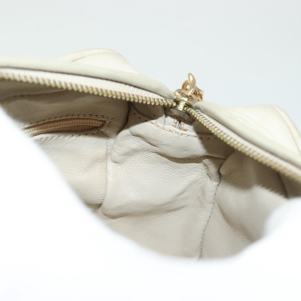 Chanel Vintage Diamond Cc Camera Bag Quilted Lambskin Beige Leather Shoulder Bag Bag
