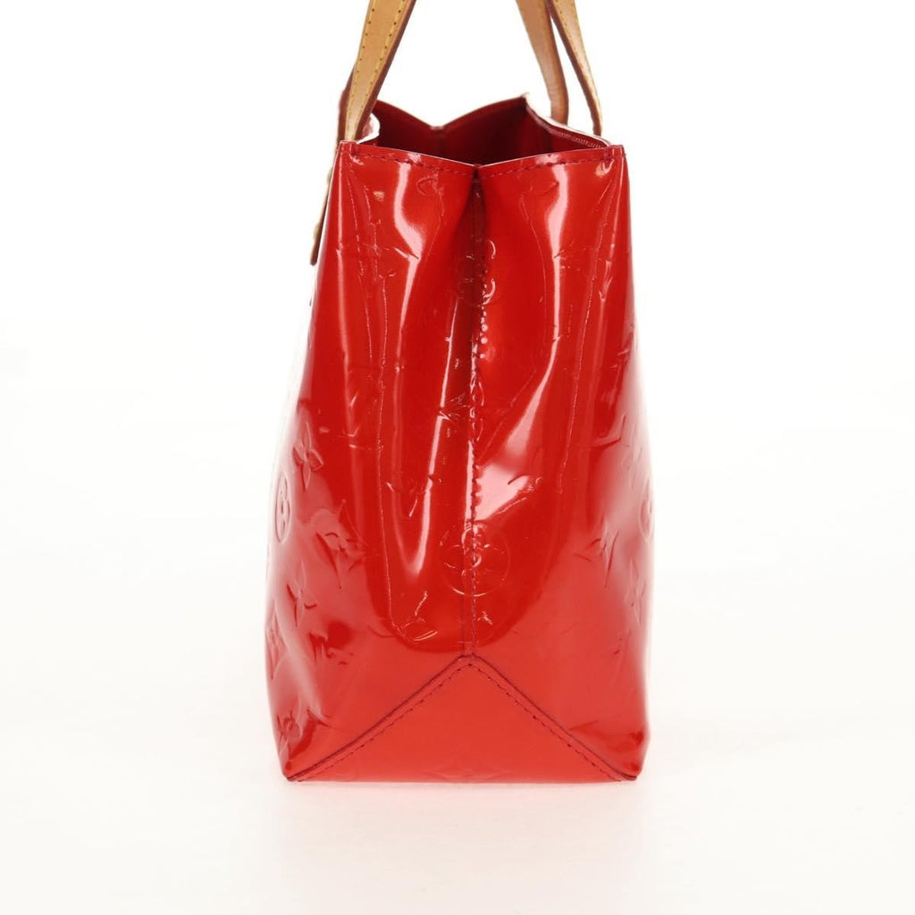 Louis Vuitton Reade Handbag Monogram Vernis Red Patent_Leather Handbag