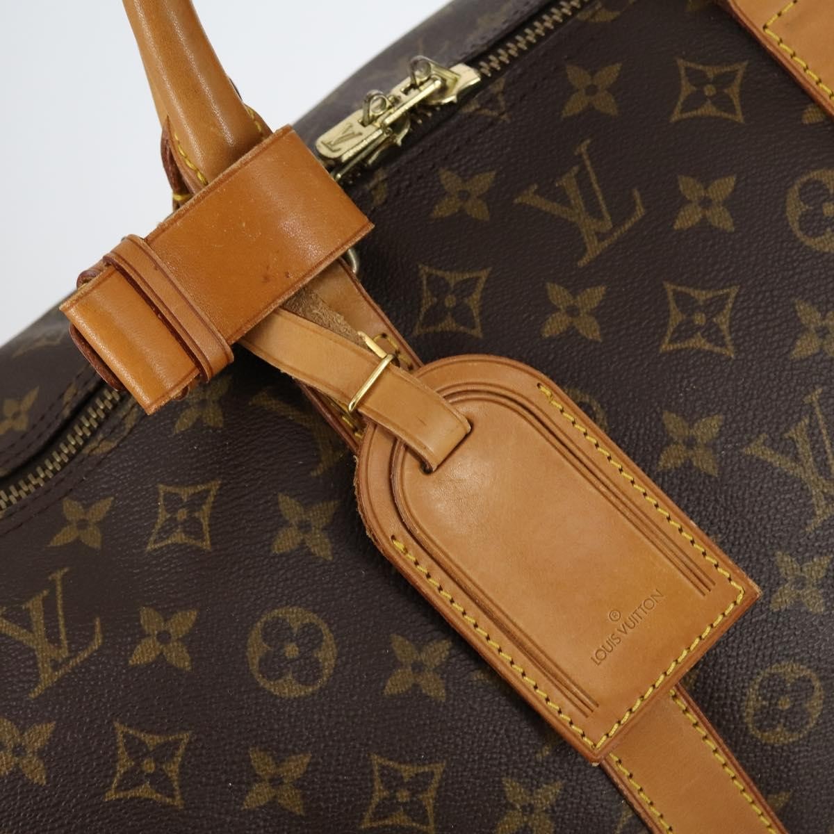 Louis Vuitton Keepall Bag Monogram Canvas Brown Canvas Travel Bag