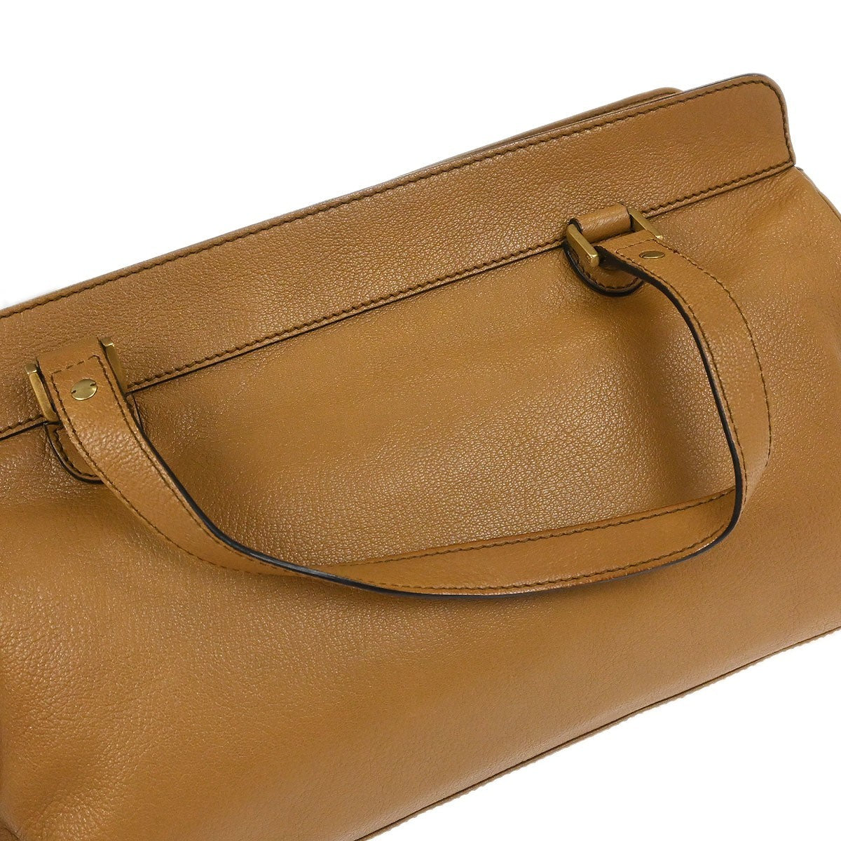 Gucci Blondie Satchel Leather Brown Leather Handbag (Pre-Owned)