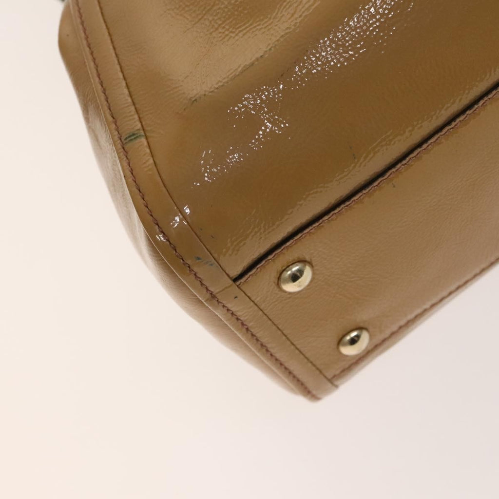 Gucci Soho Convertible Shoulder Bag Patent Beige Patent_Leather Shoulder Bag Bag (Pre-Owned)