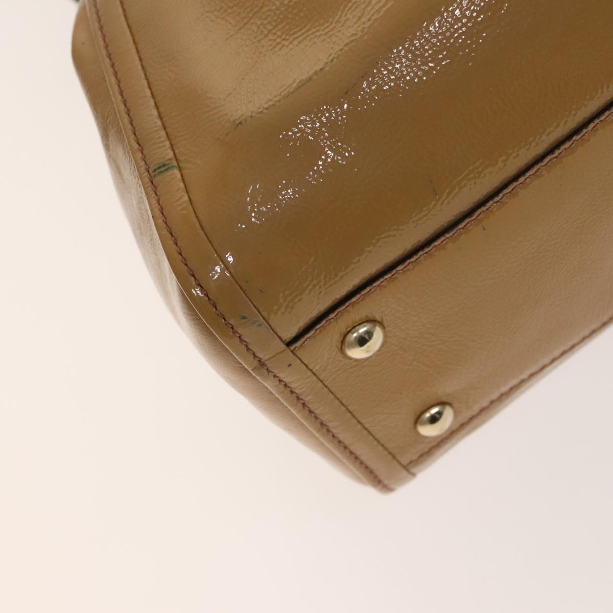 Gucci Soho Convertible Shoulder Bag Patent Beige Patent_Leather Shoulder Bag Bag (Pre-Owned)