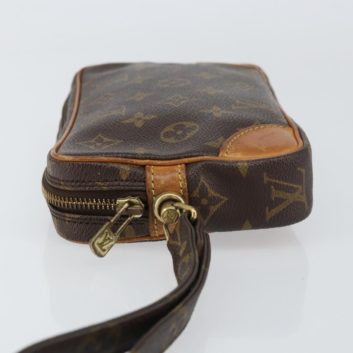 Louis Vuitton Marly Dragonne Clutch Monogram Canvas Brown Canvas Clutche & Pouche Bag