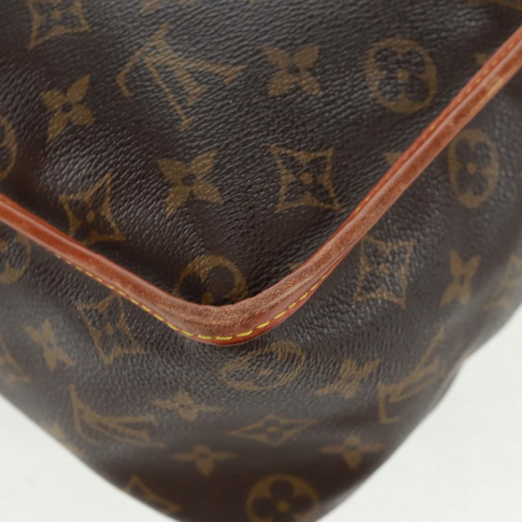 Louis Vuitton Sac Gibeciere Messenger Bag Monogram Canvas Brown Canvas Shoulder Bag