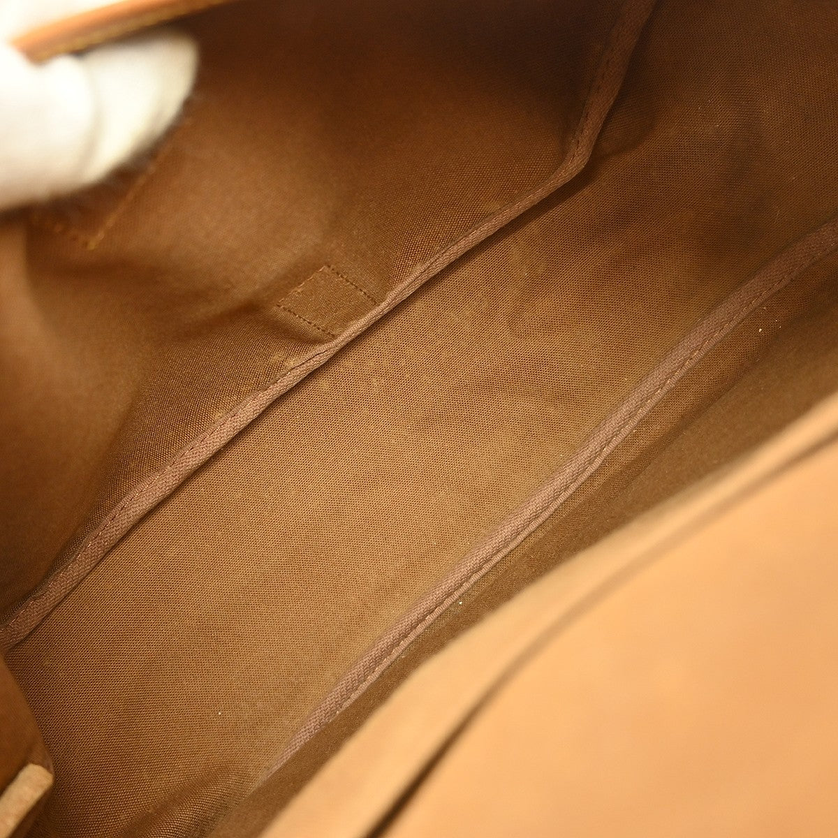 Louis Vuitton Saumur Handbag Monogram Canvas Brown Canvas Shoulder Bag