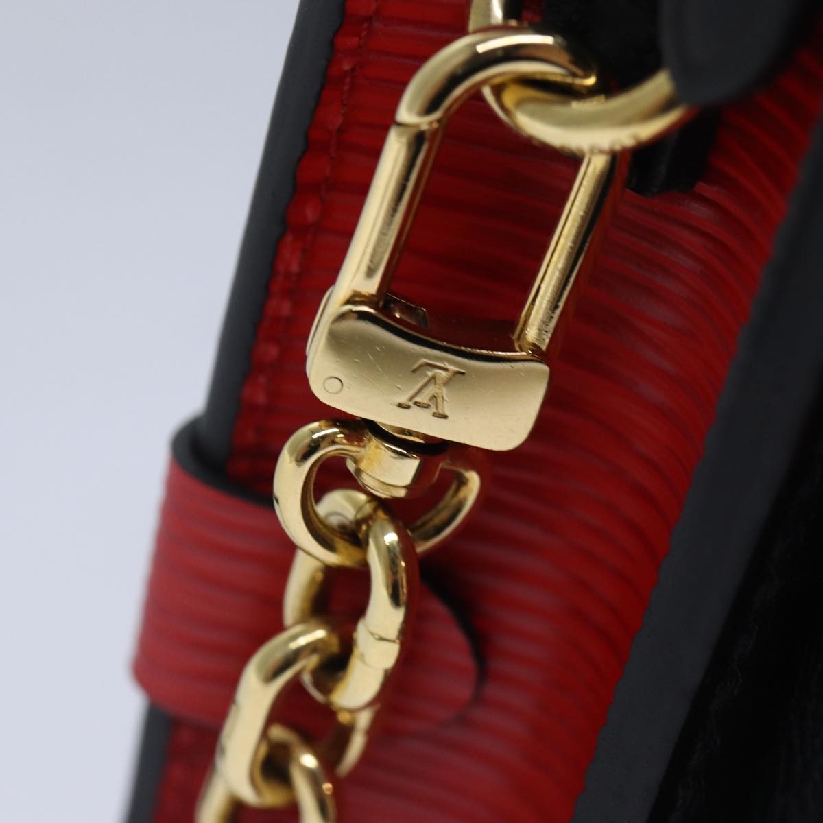 Louis Vuitton Trunk Clutch Epi Leather Red Leather Shoulder Bag