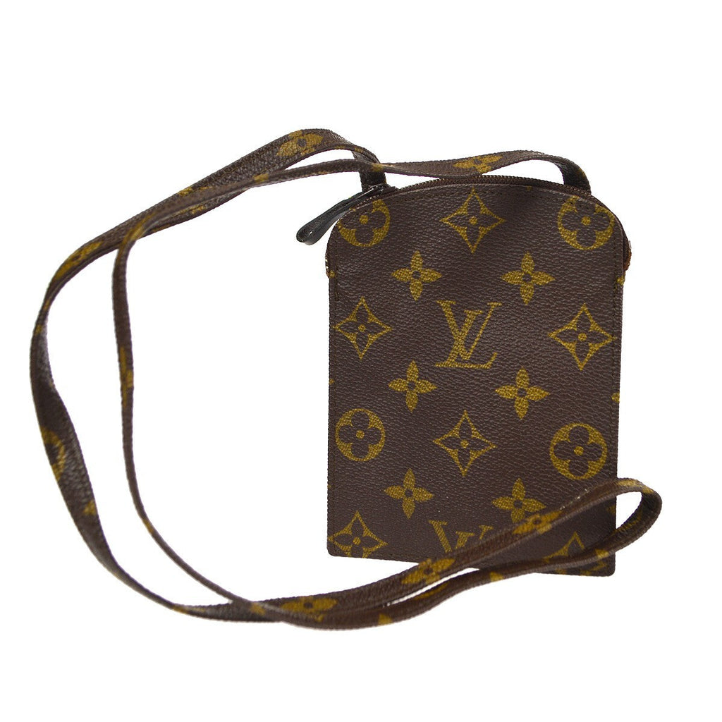 Louis Vuitton Pochette Secret Monogram Canvas Brown Canvas Clutche & Pouche Bag
