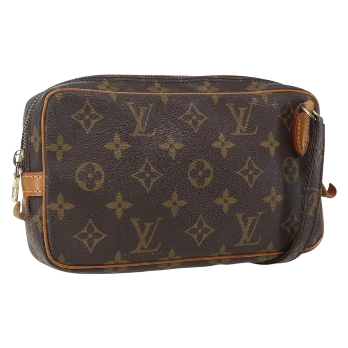 Louis Vuitton Pochette Marly Bandouliere Bag Monogram Canvas Brown Canvas Clutche & Pouche Bag