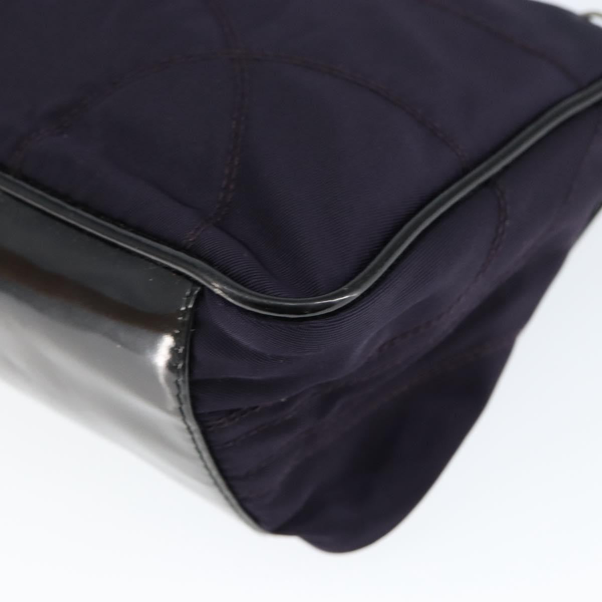 Prada Baguette Shoulder Bag Quilted Tessuto With Leather Purple Nylon Shoulder Bag Bag