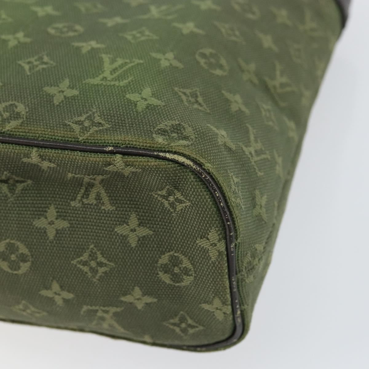 Louis Vuitton Lucille Handbag Mini Lin Khaki Canvas Handbag