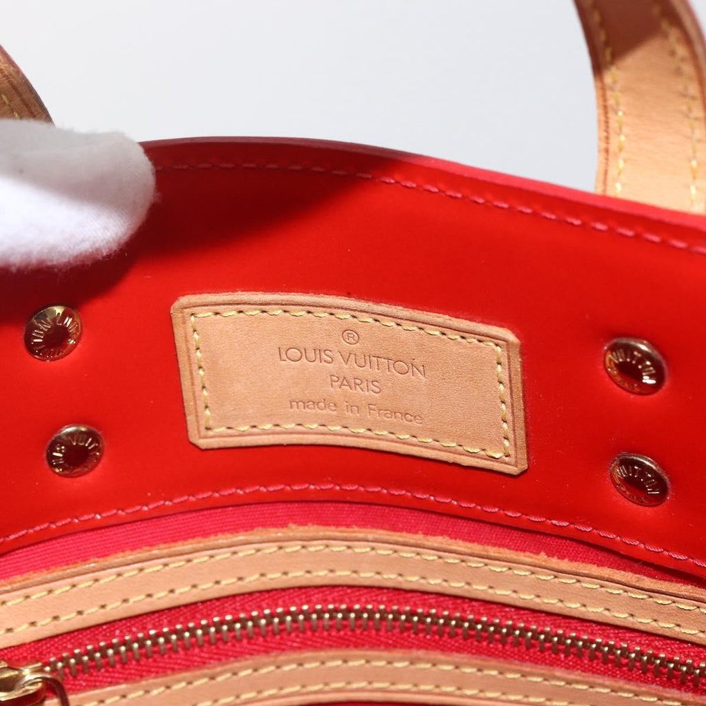 Louis Vuitton Reade Handbag Monogram Vernis Red Patent_Leather Handbag