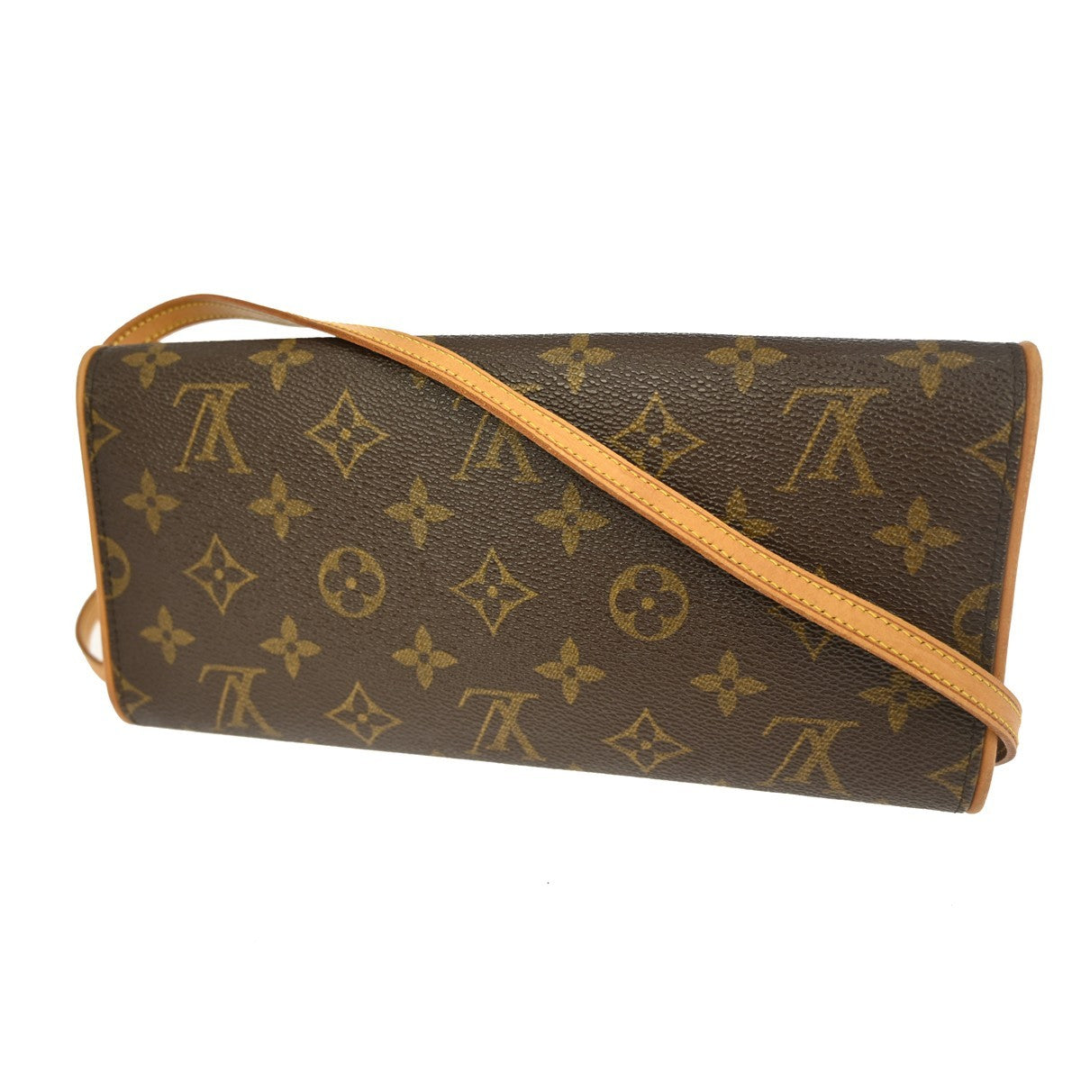 Louis Vuitton Twin Handbag Monogram Canvas Brown Canvas Clutche & Pouche Bag