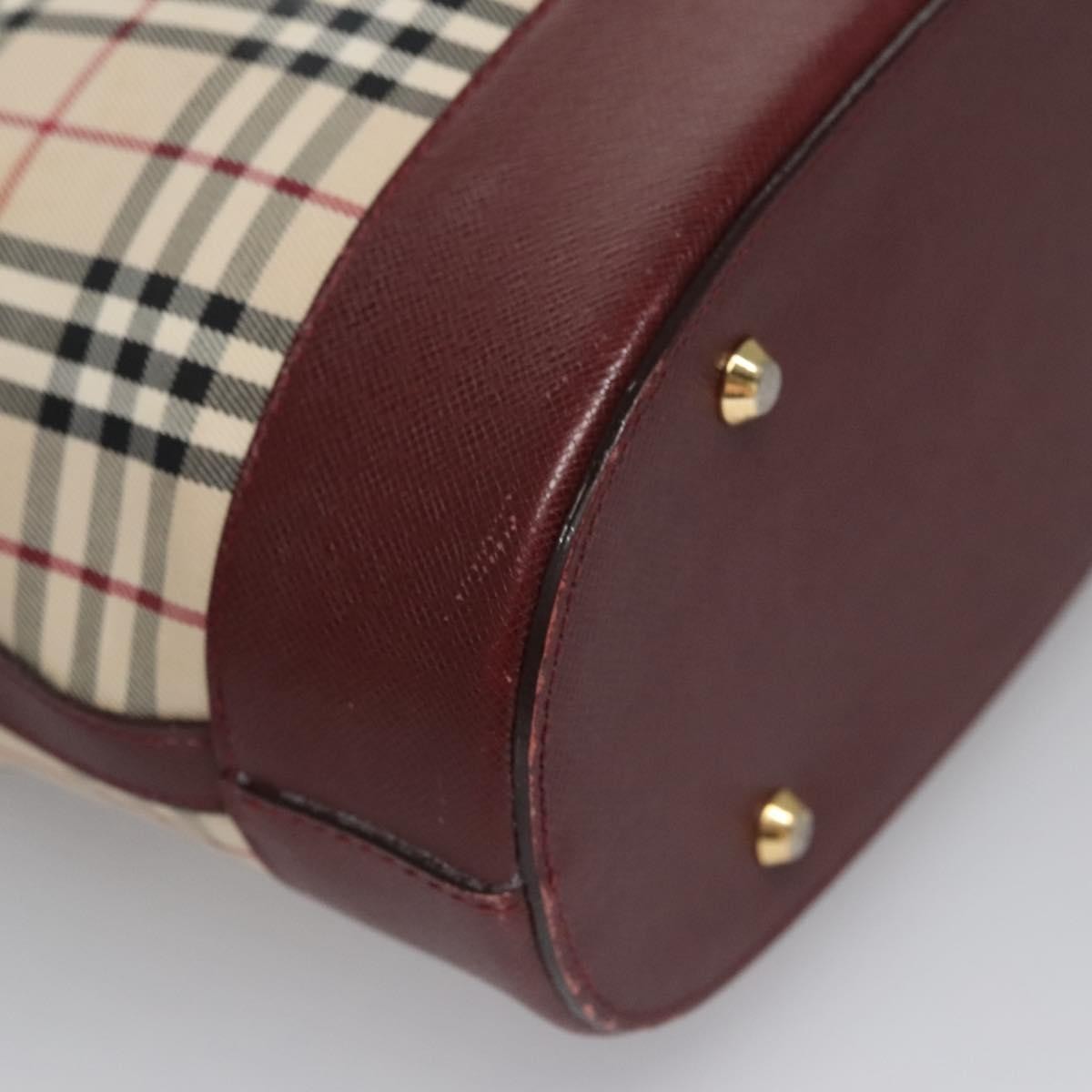 Burberry Nova Check Tote Canvas And Leather Beige Canvas Tote Bag