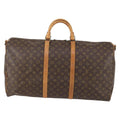 Louis Vuitton Keepall Bandouliere Bag Monogram Canvas Brown Canvas Travel Bag