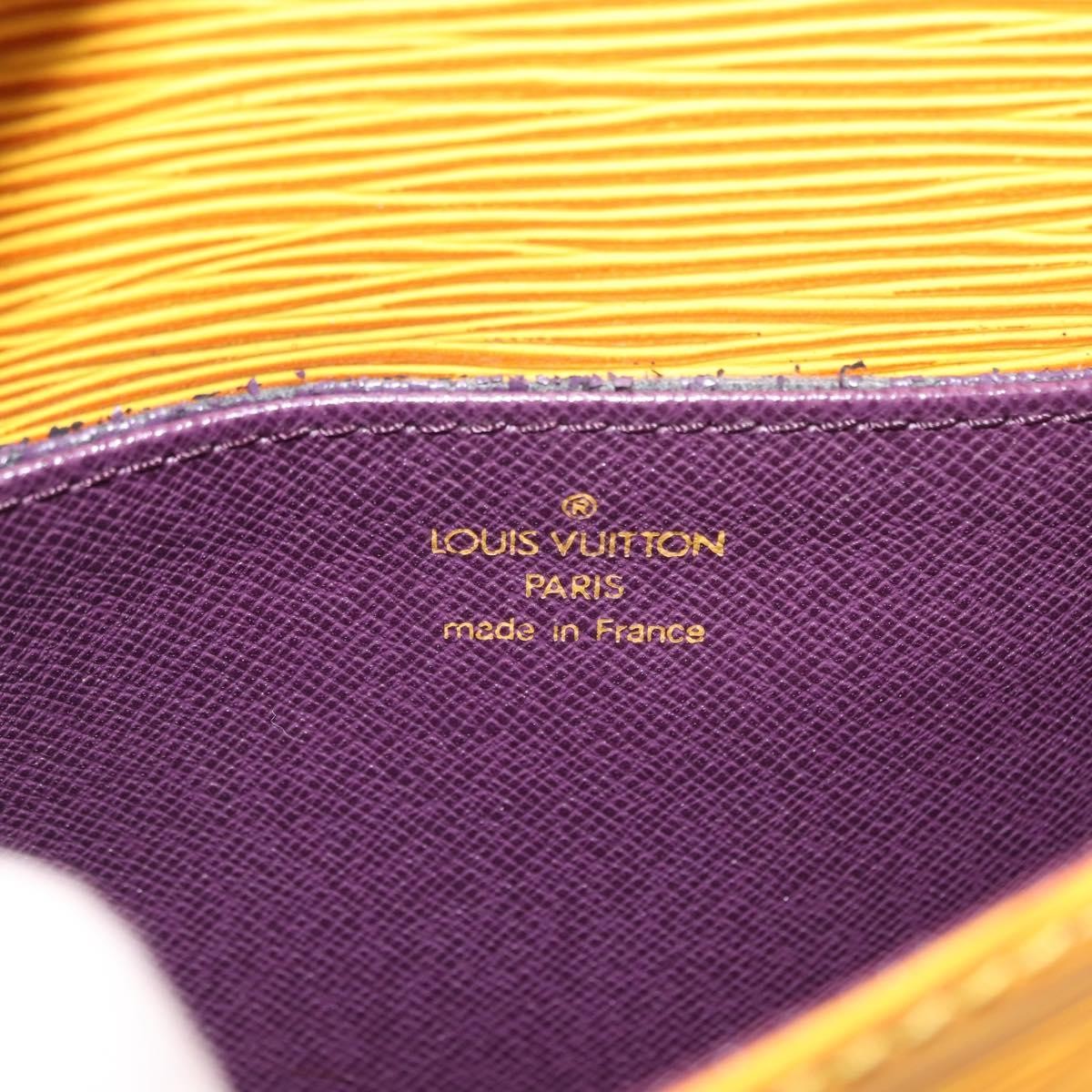 Louis Vuitton Saint Cloud Handbag Epi Leather Yellow Leather Shoulder Bag