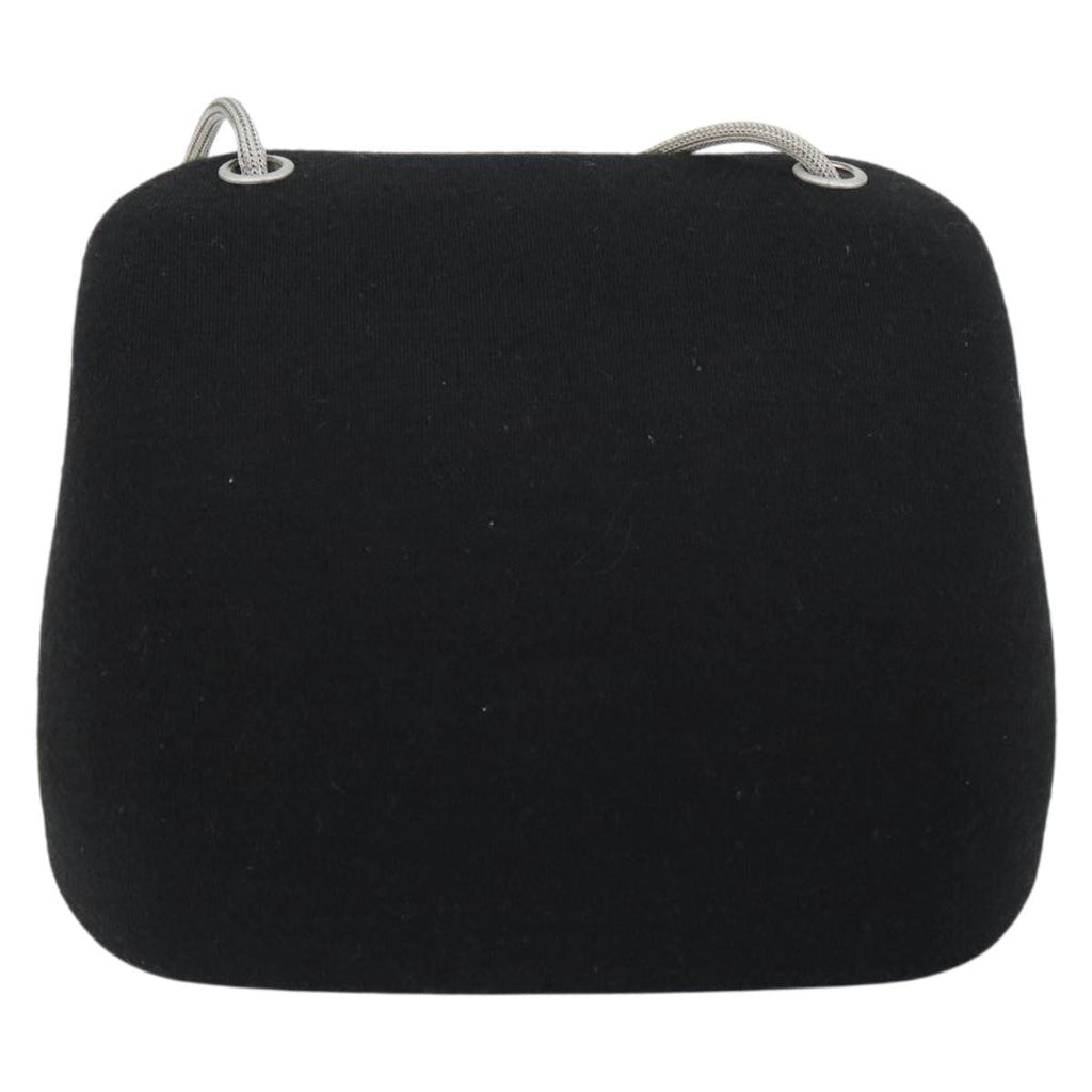 Chanel Millennium Shoulder Bag Jersey Black Cotton Shoulder Bag Bag