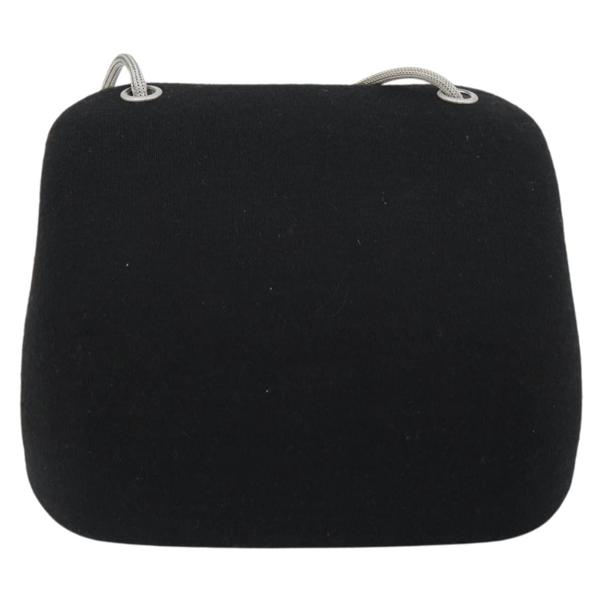 Chanel Millennium Shoulder Bag Jersey Black Cotton Shoulder Bag Bag