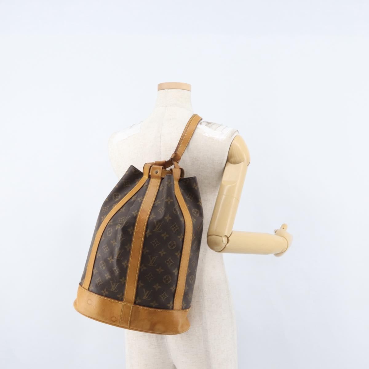 Louis Vuitton Randonnee Backpack Monogram Canvas Brown Canvas Shoulder Bag