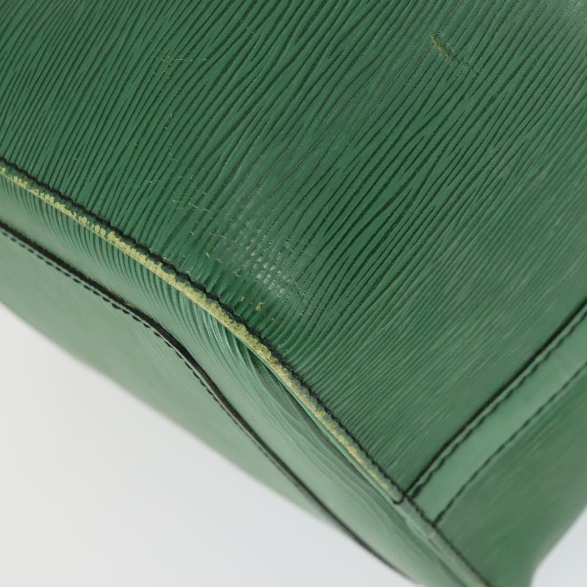 Louis Vuitton Keepall Bag Epi Leather Green Leather Travel Bag