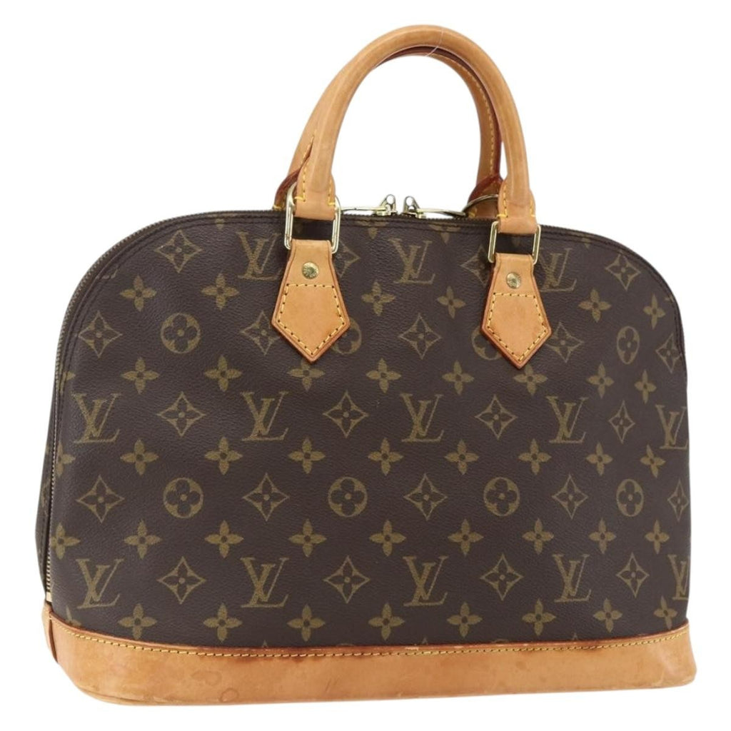 Louis Vuitton Alma Handbag Monogram Canvas Brown Canvas Handbag