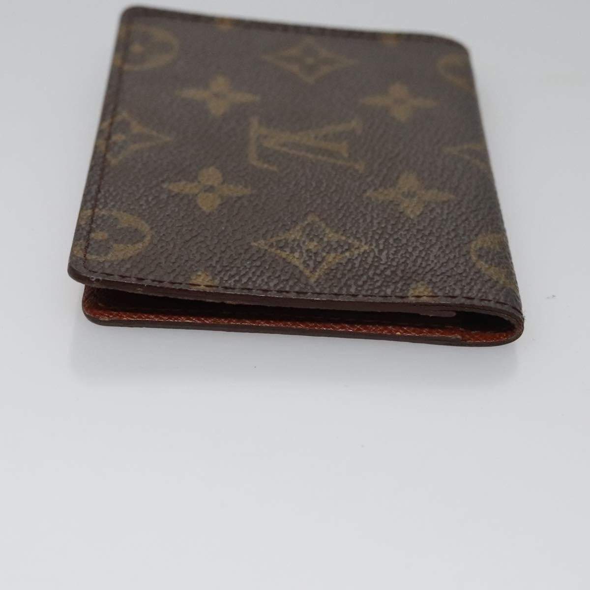 Louis Vuitton Vertical Id Card Holder Canvas Brown Canvas Card Holders Accessory