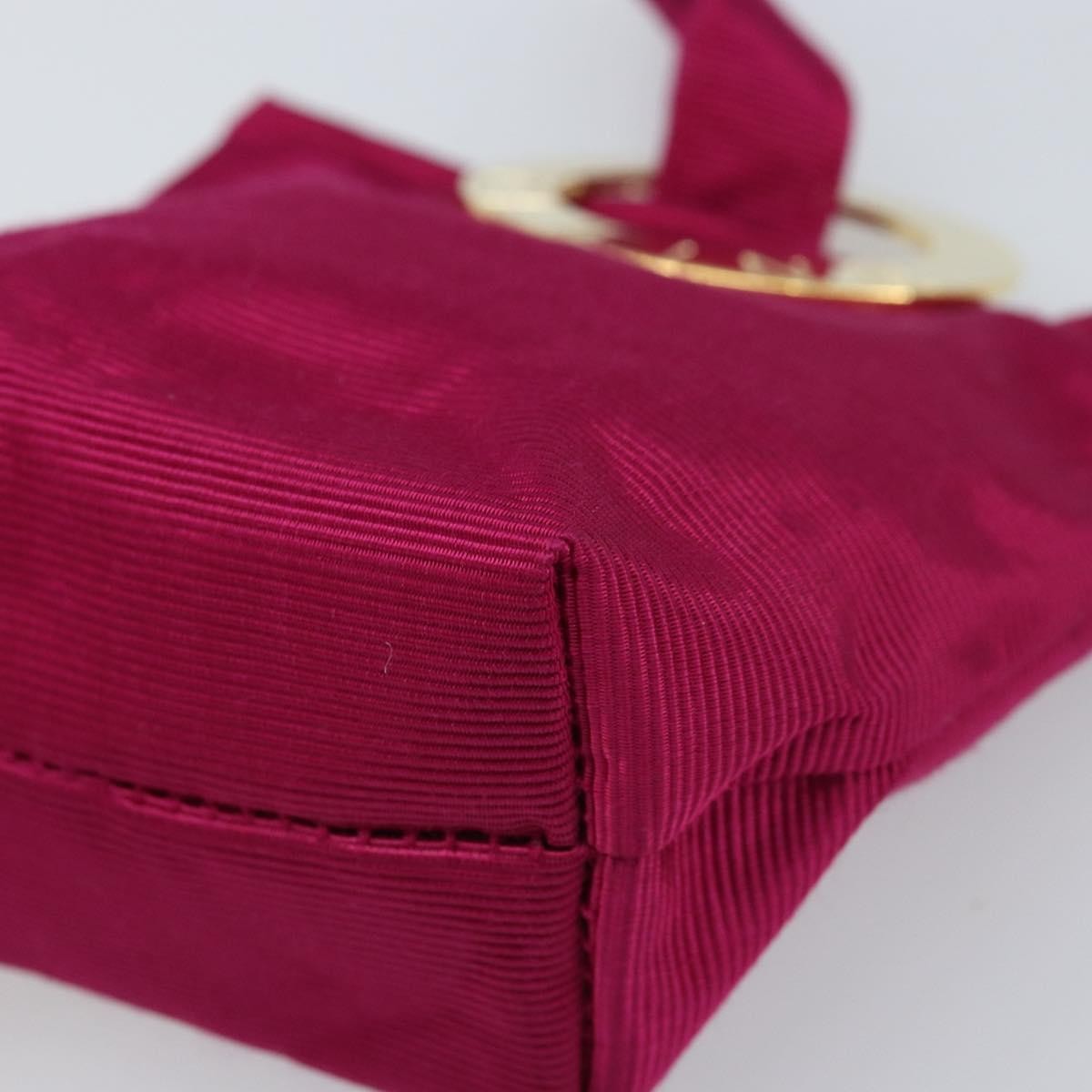 Celine Circle Logo Pouch Canvas Pink Canvas Clutche & Pouche Bag