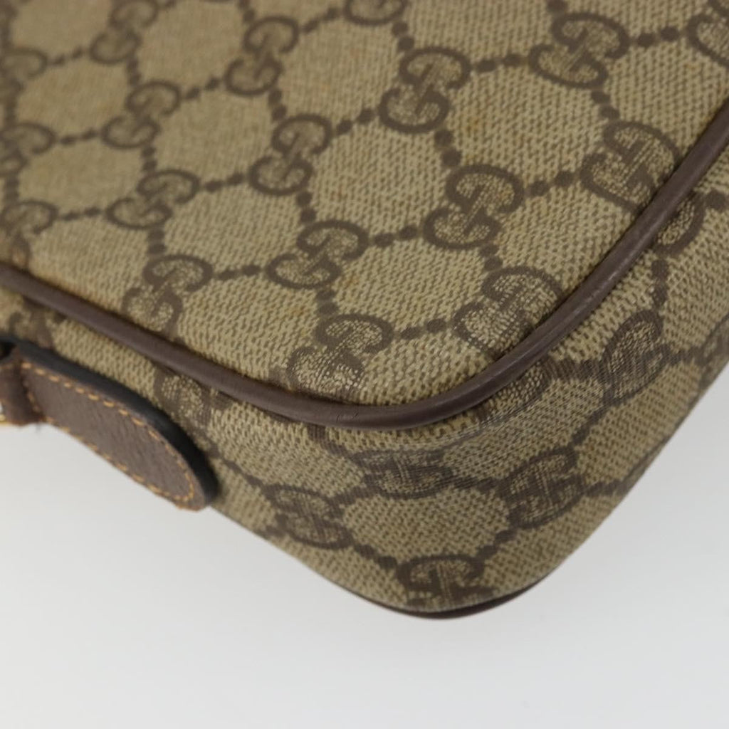 Gucci Gg Supreme Shoulder Bag Canvas Beige Canvas Shoulder Bag Bag (Pre-Owned)