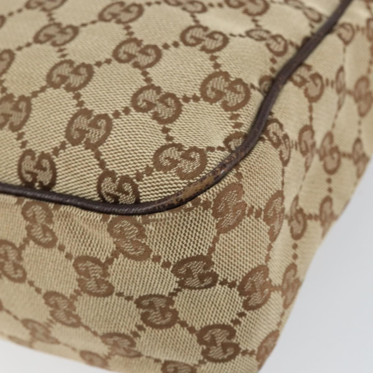 Gucci Gg Canvas Bag Canvas Beige Canvas Shoulder Bag Bag (Pre-Owned)