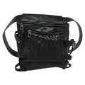 Bottega Veneta Utility Waist Bag Leather With Intrecciato Black Leather Shoulder Bag Bag