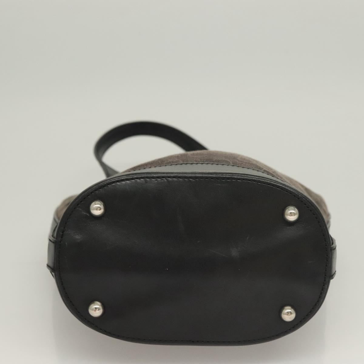 Celine C Macadam Handbag Canvas Black Canvas Handbag